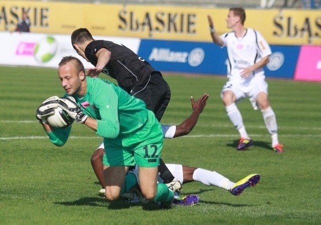 Szymon Gąsiński dobrze zaprezentował się w meczu z Górnikiem