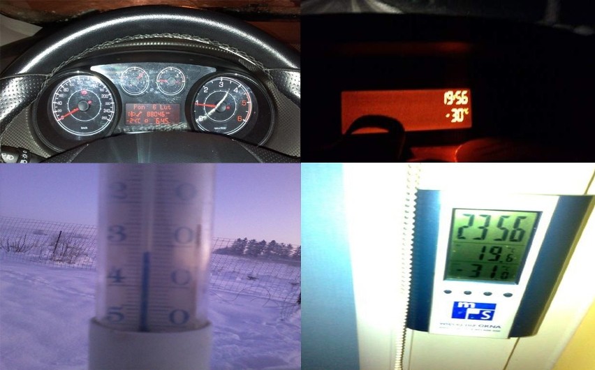 Zdjęcia termometrów, które przesłali do nas internauci....