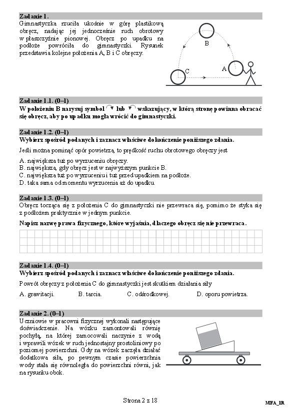 MATURA 2015. FIZYKA rozszerzona LO ARKUSZE zadań + TEST +...