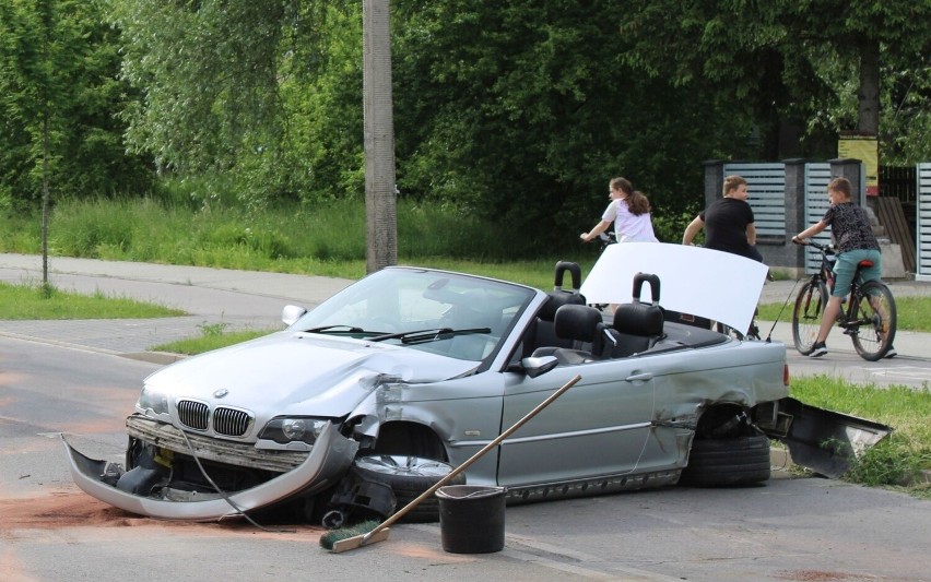Wypadek na ulicy Świętego Brata Alberta w Radomiu.