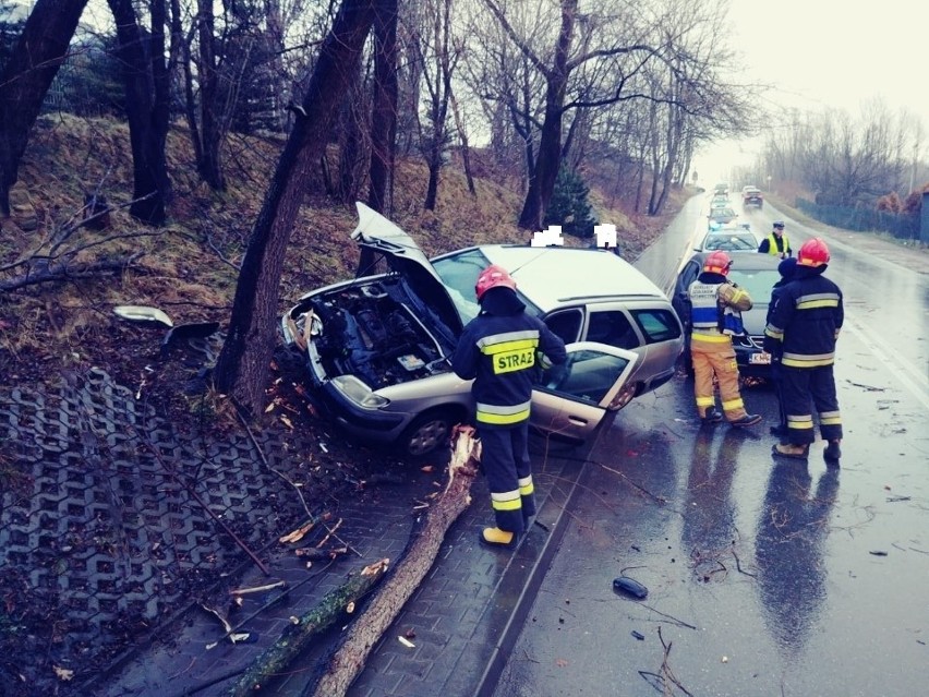 Myślenice. Poranny "dzwon" na ulicy Kasprowicza