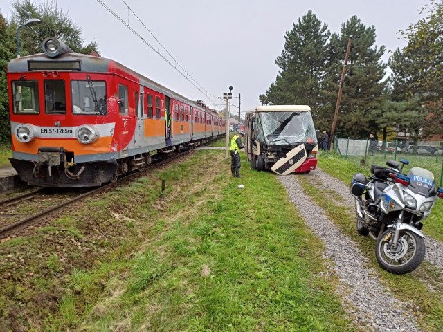 Wypadek na przejeździe kolejowym w Bulowicach