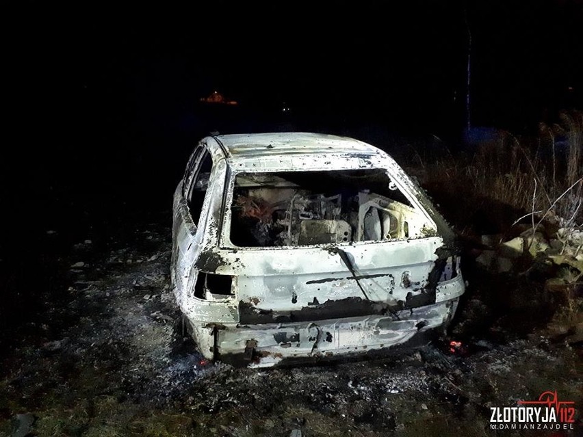 Pożar samochodu pod Radziechowem, 31 grudnia 2018