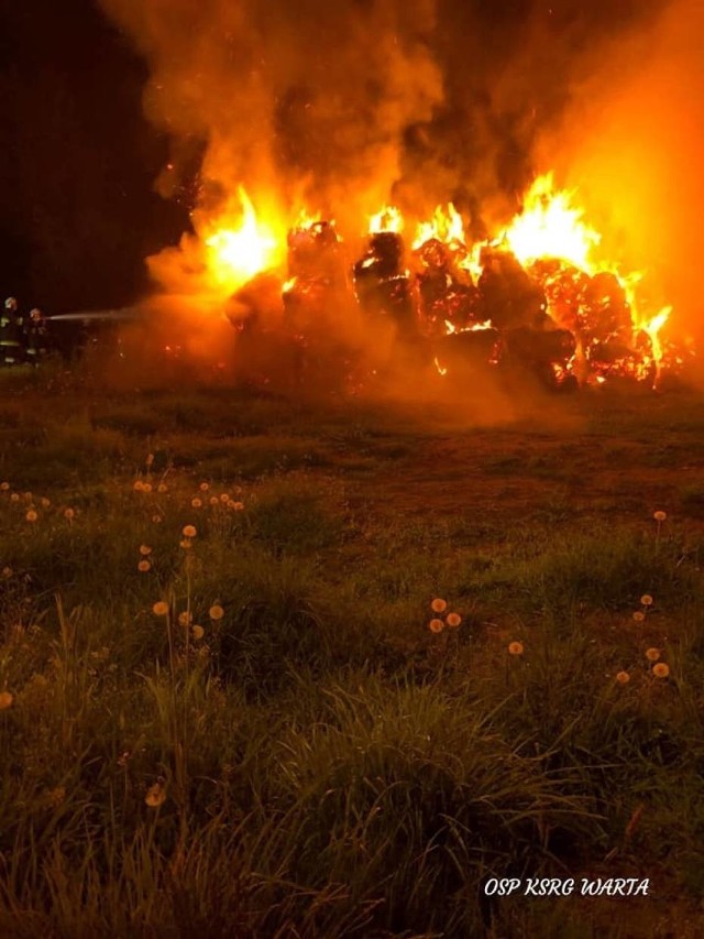 W gminie Warta w ostatnim czasie takich przypadków jest znacznie więcej. Nocny pożar w miejscowości Włyń dał się we znaki strażakom.