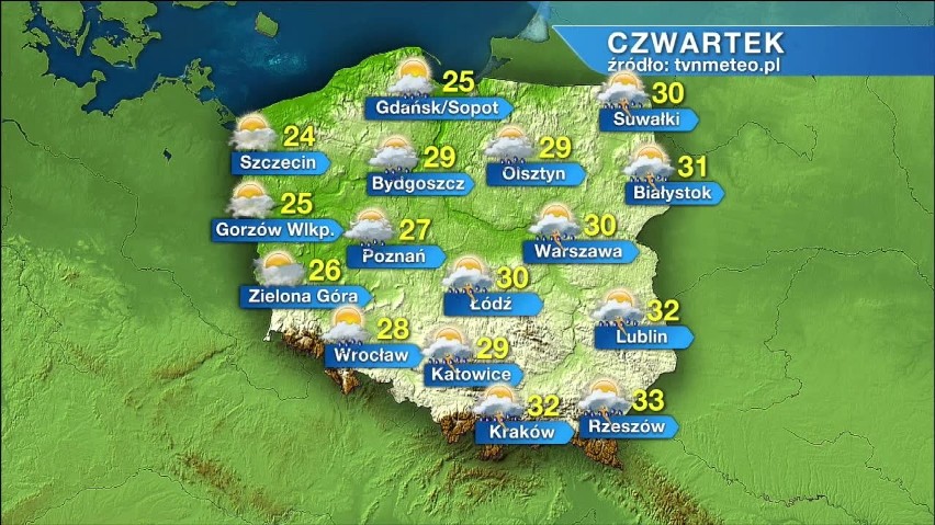 Jaka będzie pogoda w czwartek, 24 czerwca