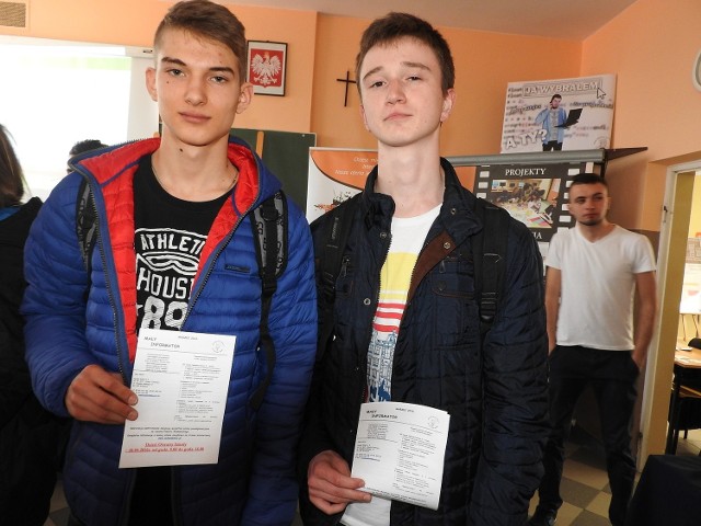 Filip Kruk i Michał Szczerbik z Tomic jeszcze nie wybrali szkoły dla siebie