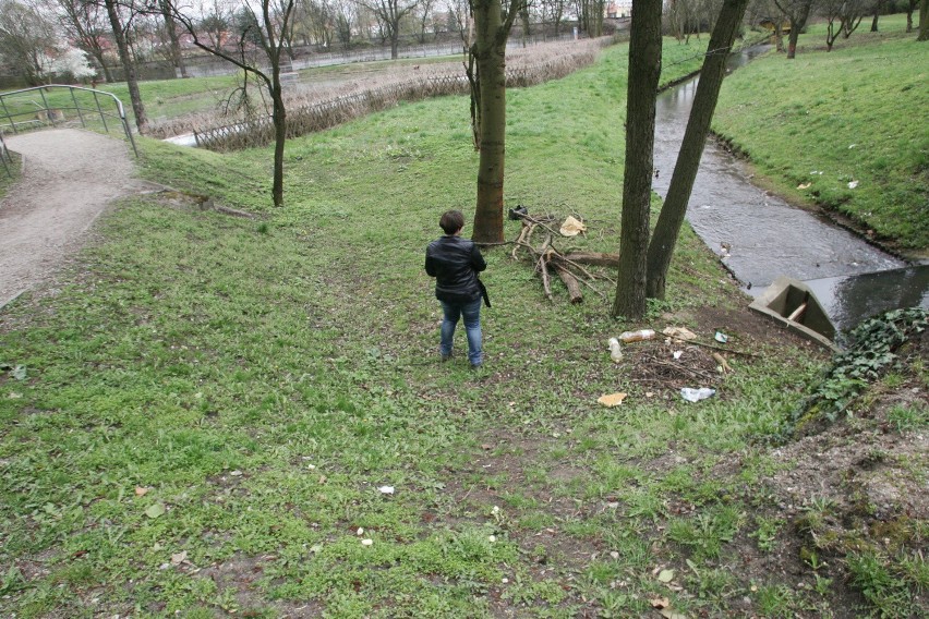 To jedno z miejsc w parku Solidarności, w którym często...