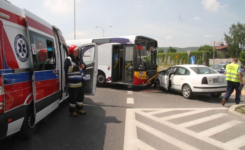 Wypadek z autobusem miejskim w Kielcach! 