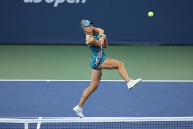 Magda Linette podczas US Open odpadła już z turnieju singlowego, wciąż jednak rywalizuje w grze podwójnej.