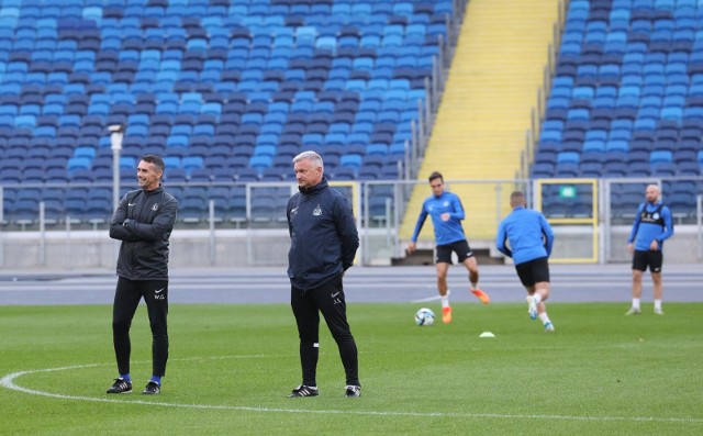 Niebiescy w środę trenowali na Stadionie Śląskim, a w sobotę zagrają tu ligowe spotkanie ze Śląskiem