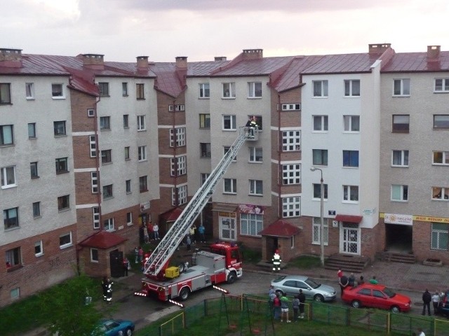 Akcja straży na starachowickim osiedlu Południe.