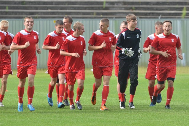 Pierwszy trening piłkarzy ŁKS