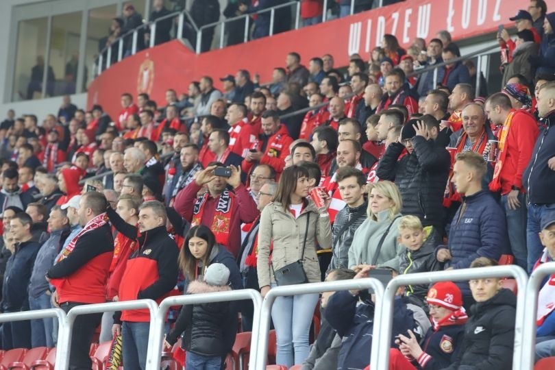 Widzew Łódź Śląsk Wrocław. Kibice na meczu Widzew Śląsk ZDJĘCIA 