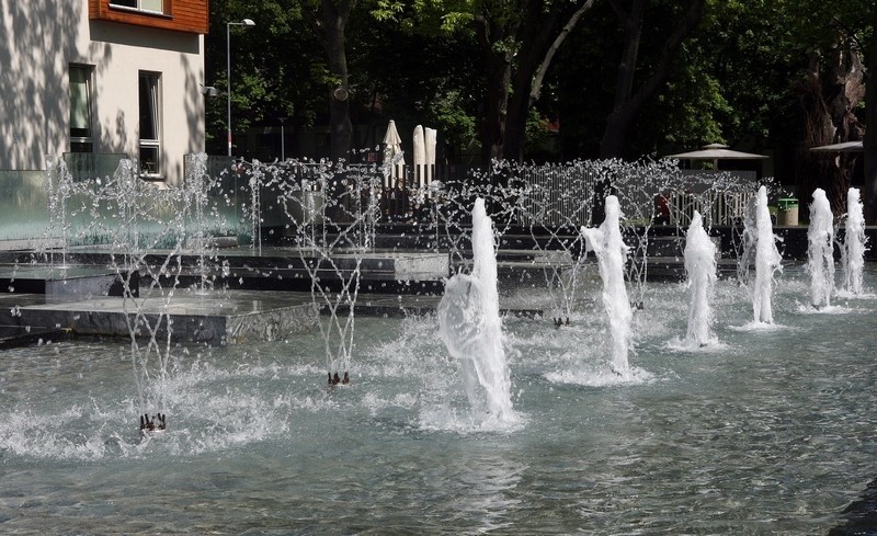 Szczecińskie fontanny cieszą się dużym powodzeniem....