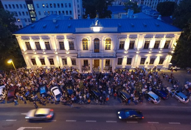 Lublin. Pikieta przeciw zmianom w sądownictwie