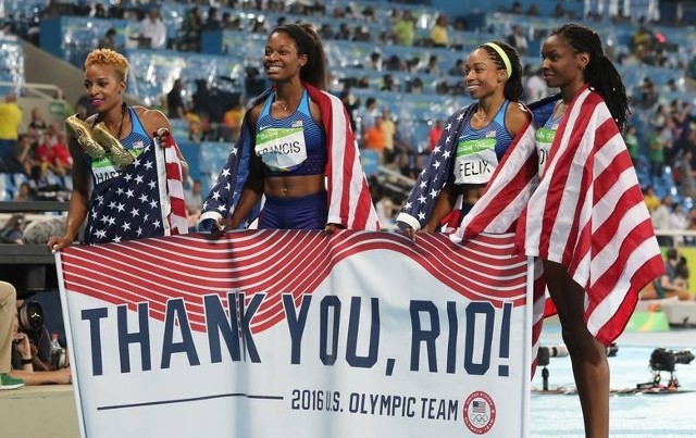 Allyson Felix jest mocnym punktem amerykańskiej sztafety 4x400 m, która będzie walczyć o podium z naszymi "Aniołkami Matusińskiego"