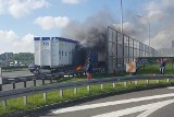 Katowice: Pali się tir na A4 na wysokości Trzech Stawów