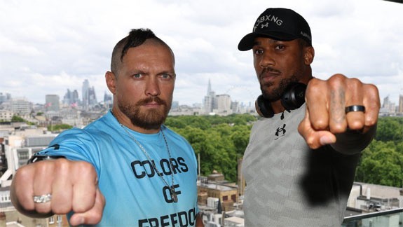 Ołeksandr Usyk i Anthony Joshua