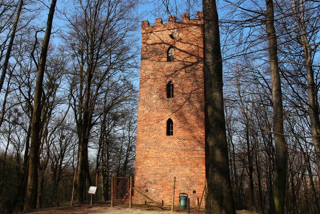 Zabytkowa Baszta na wodzisławskim Grodzisku