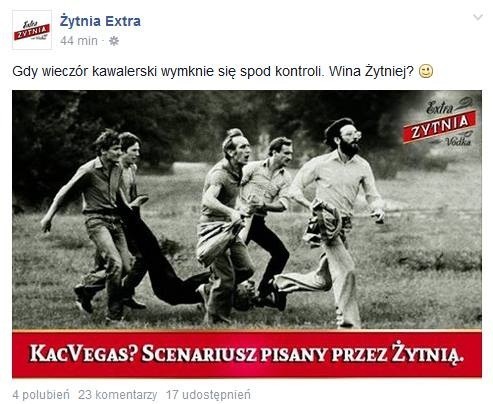 Wódka Żytnia reklamowała się zdjęciem z tragicznej demonstracji w Lubinie. Z podpisem "Kac Vegas"