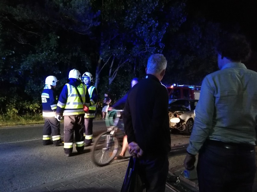 Wypadek w Chałupach (11.07.2018)