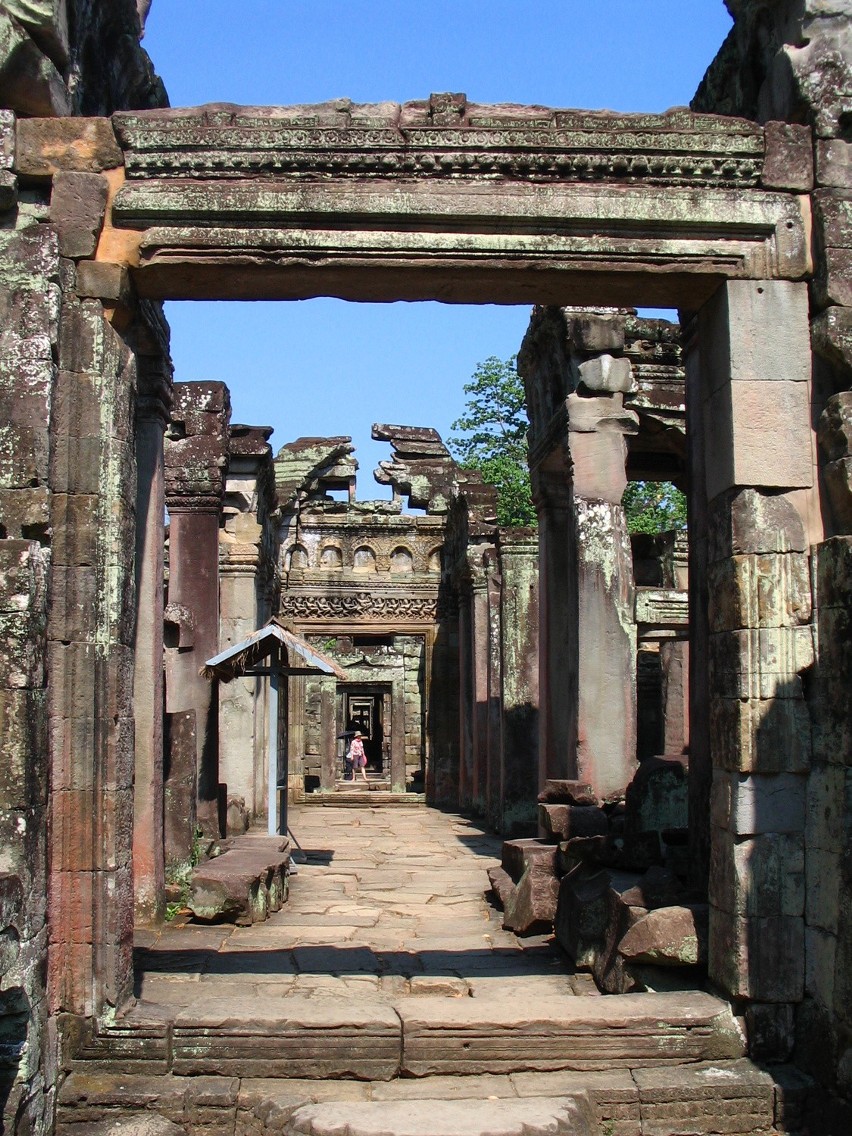 Korytarze światyni Ta Prohm przypominają labirynt.