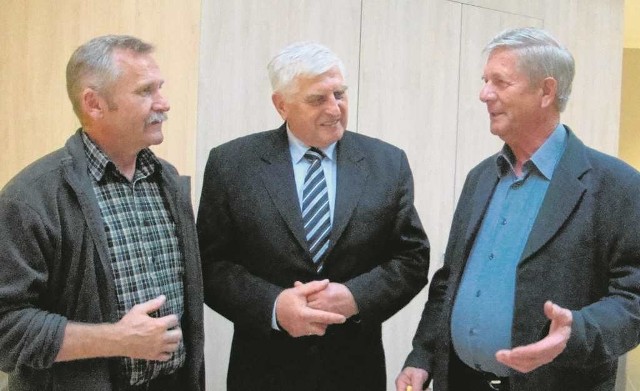 Od lewej:Tadeusz Brzuchacz, Kazimierz Marszałek i Daniel Walczowski