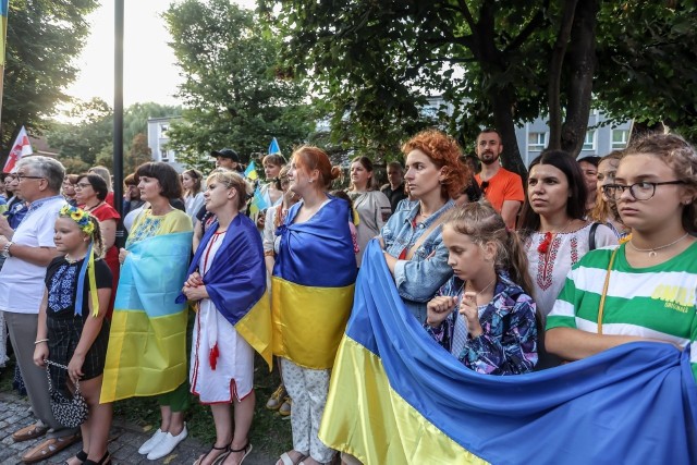 24.08.2022 r. Ukraińcy w Gdańsku świętowali swój Dzień Niepodległości