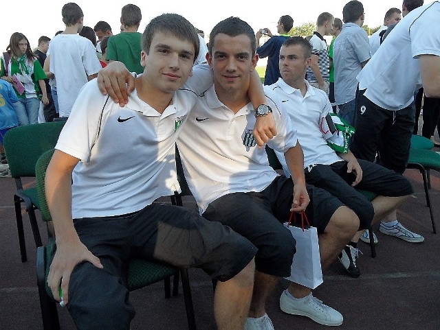 - Czuję się w drużynie Olimpii znakomicie - zapewnia Ratajczak (z lewej)