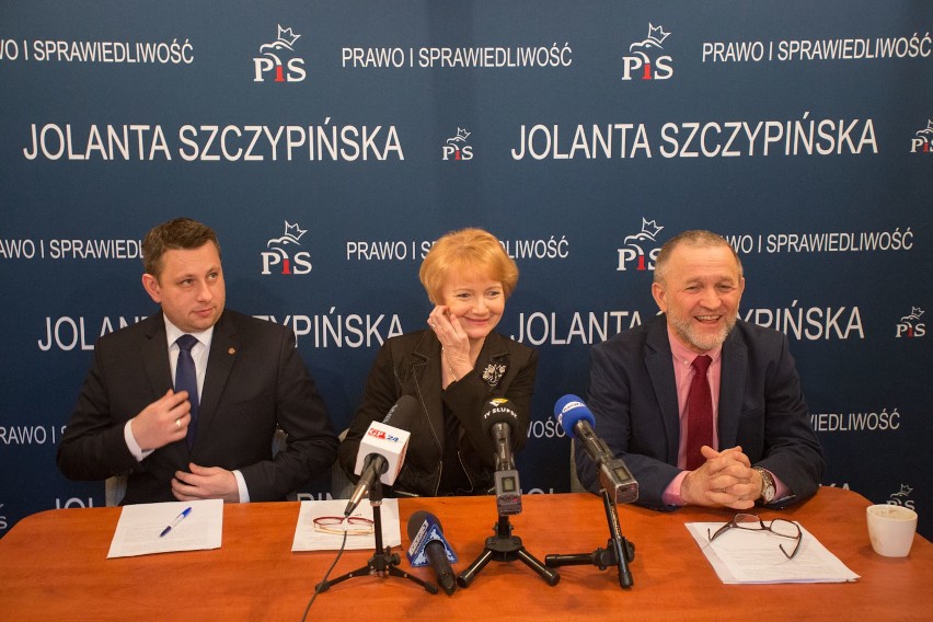 Jolanta Szczypińska, słupska posłanka PiS, podczas...