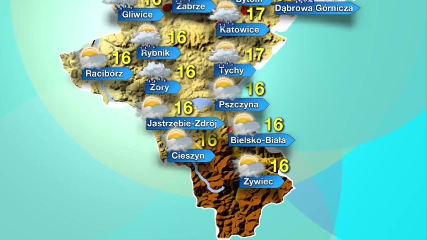 Prognoza pogody dla województwa śląskiego na 3 listopada. Wtorek pochmurny i deszczowy w większości regionu. Bez opadów tylko na południu
