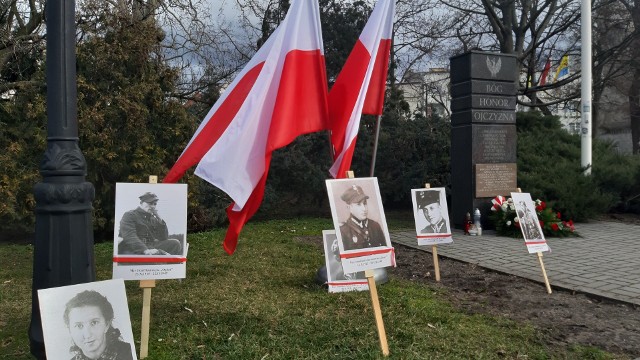 Obchody 1 marca 2020 roku w Opolu upamiętniające "Żołnierzy Wyklętych".
