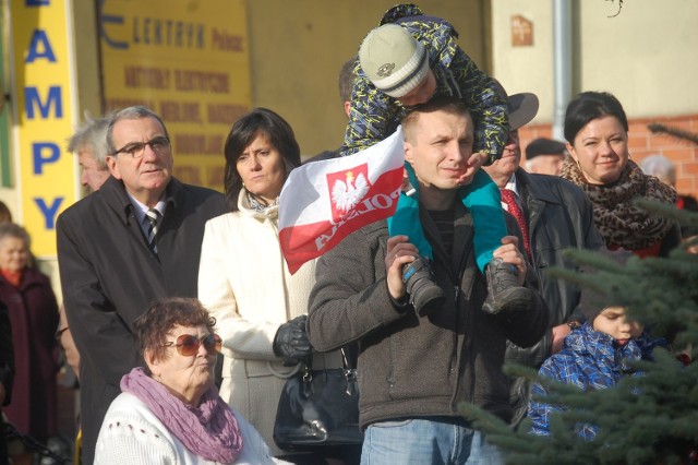 Uroczystość na rynku przyszły obejrzeć całe rodziny