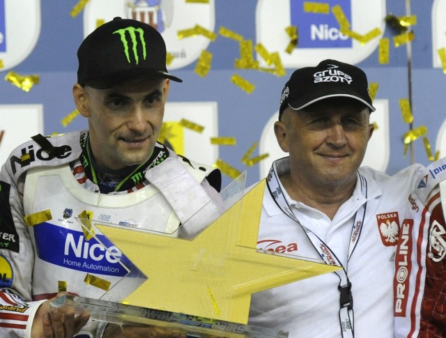 Marek Cieślak i Tomasz Gollob świętowali razem wiele sukcesów.