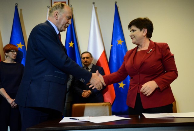 Ryszard Proksa i Beata Szydło