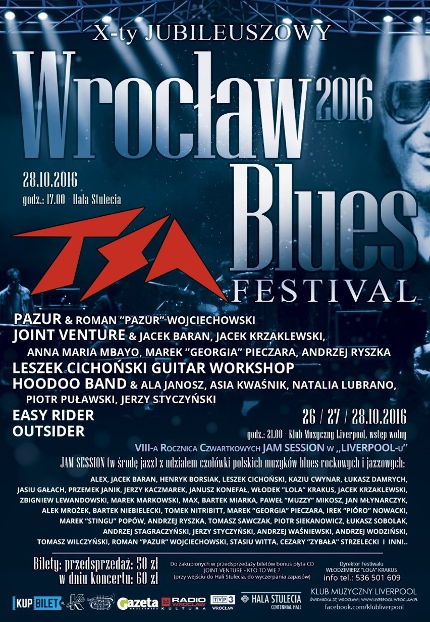 Wrocław Blues Festival, plakat