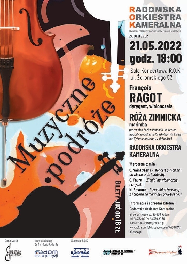 Radomska Orkiestra Kameralna zaprasza na koncert "Muzyczne podróże"
