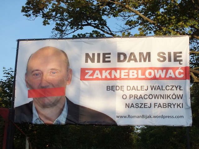 Jeden z billboardów Bijaka pojawił się przy ul. Urzędowskiej -  na trasie łączącej starą część Kraśnika z dzielnicą fabryczną. 