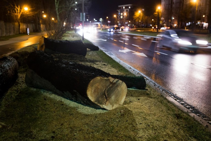 Prace związane z budową przy alei Pokoju