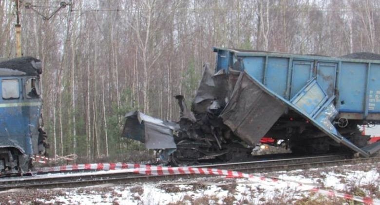 Wypadek pociągów w Myszkowie. Dwa wagony cysterny zostały...
