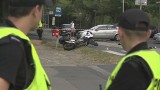 Szczecin. Wypadek policjanta motocyklisty, zmarł w szpitalu (wideo)