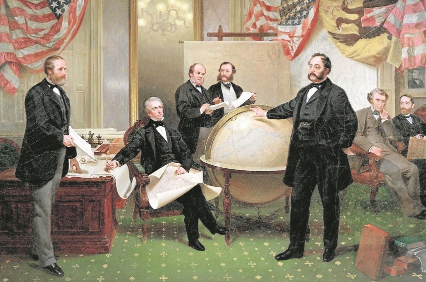 Podpisanie porozumienia o sprzedaży Alaski 30 marca 1867 r....