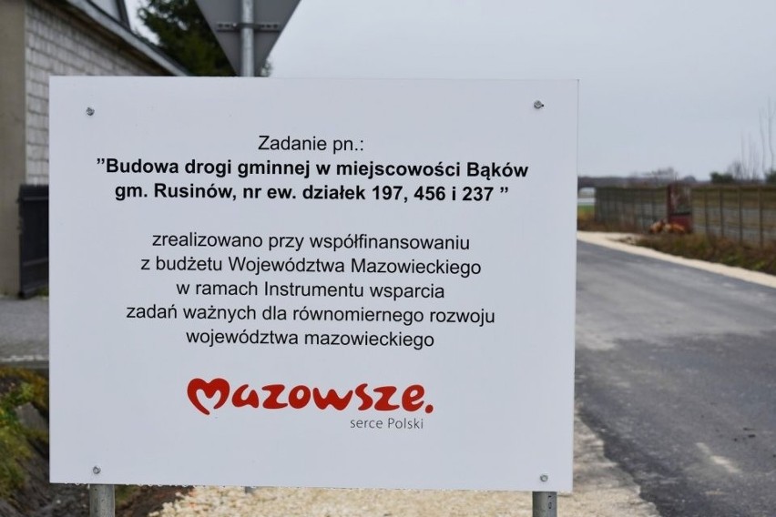 W gminie Rusinów zostały oddane do użytku dwie zmodernizowane drogi