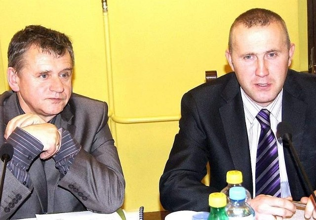 Przeciwko budżetowi byli Zenon Bieliński (z lewej) i Wojciech Rolbiecki