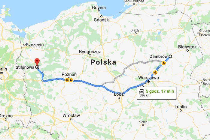 Stilon Gorzów Wielkopolski - Olimpia Zambrów - 586 km