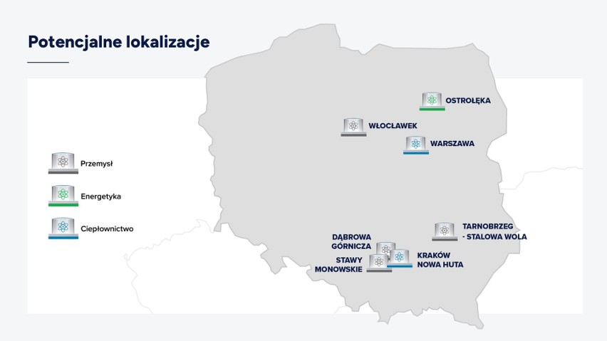 PKN Orlen: znamy wstępne lokalizacje pierwszego w Polsce małego reaktora jądrowego. Może powstać w pobliżu Dąbrowy Górniczej