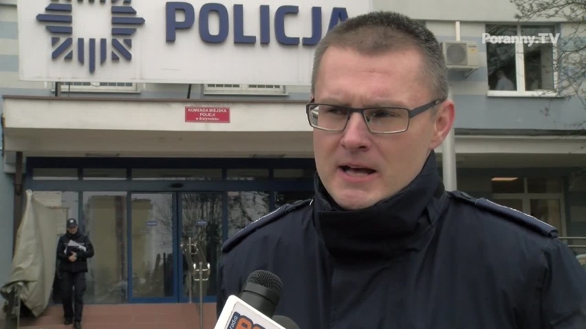 Ul. Bema. Nożownik w Białymstoku. Przy komendzie policji zaatakował dwie kobiety [ZDJĘCIA, WIDEO]