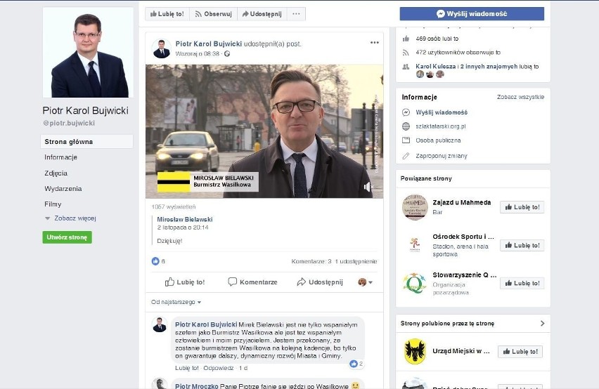 Wybory samorządowe 2018: II tura w Wasilkowie. Z-ca burmistrza Wasilkowa złamał ciszę wyborczą
