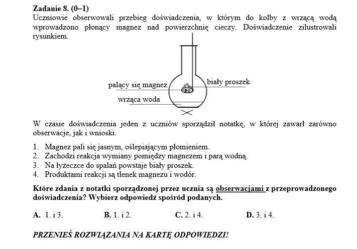 Egzamin gimnazjalny 2014 - PRZECIEKI, ARKUSZE PYTAŃ CKE,...