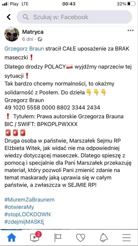 Grzegorz Braun organizuje piknik dla rodzin na Lisiej Górze w Rzeszowie. Co na to policja?  